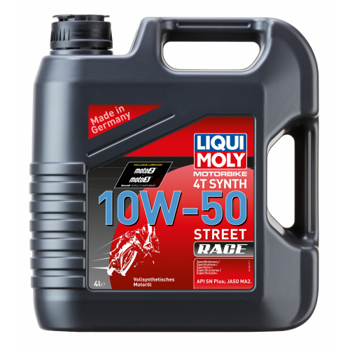 1686 LiquiMoly Синт. мот.масло д/4-т.мотоц. Motorbike 4T Synth Street Race 10W-50 SN Plus MA2 (4л) - 4 л