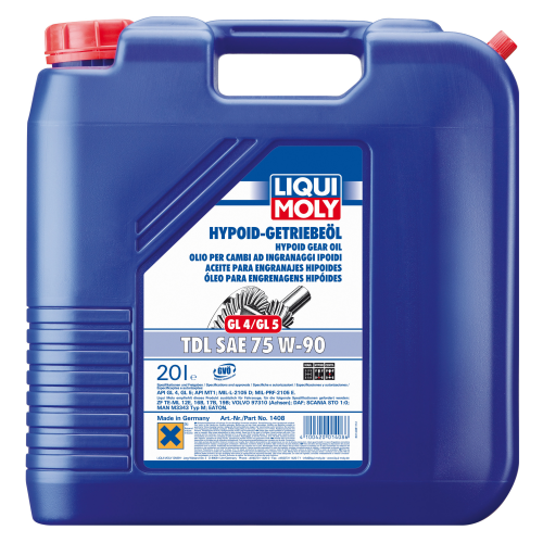 1408 LiquiMoly П/с. тр.масло Hypoid-Getrieb.TDL 75W-90 GL-4/GL-5/MT-1 (20л) - 20 л 1408 LiquiMoly П/с. тр.масло Hypoid-Getrieb.TDL 75W-90 GL-4/GL-5/MT-1 (20л) - 20 л
