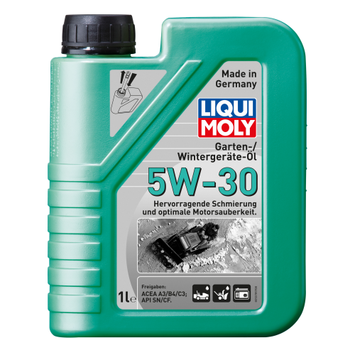 39018 LiquiMoly НС-синт. всесезон. мот.масло д/сад.техн. Garten-Wintergerate-Oil 5W-30 SN C3 (1л) - 1 л