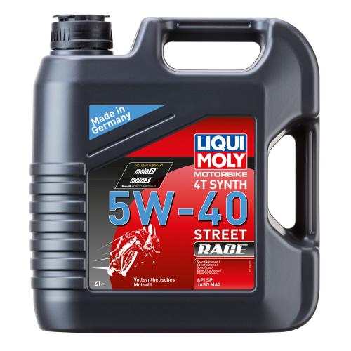 1685 LiquiMoly Синт-ое мот.масло д/4-т.мотоц. Motorbike 4T Synth Street Race 5W-40 SN Plus MA2 (4л) - 4 л