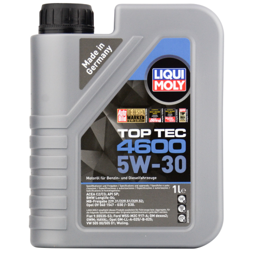 2315 LiquiMoly НС-синт. мот.масло Top Tec 4600 5W-30 SN C2/C3 (1л) - 1 л