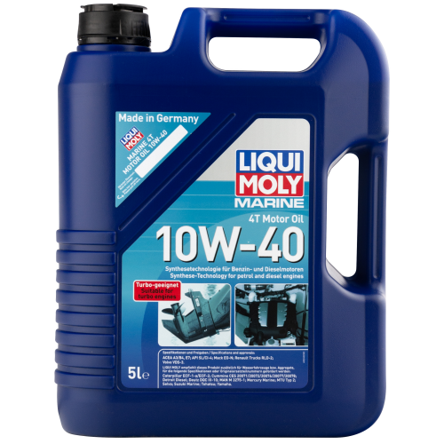 25013 LiquiMoly НС-синт. мот.масло д/лодок Marine 4T Motor Oil 10W-40 CI-4/SL A3/B4/E7 (5л) - 5 л