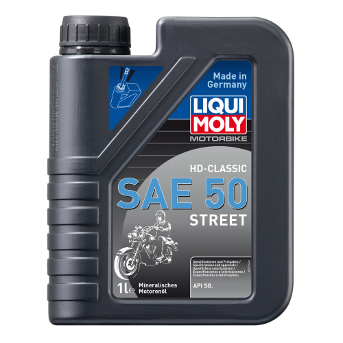 1572 LiquiMoly Мин. мот.масло д/4-т.мотоц. Motorbike HD-Classic Street 50 SG (1л) - 1 л