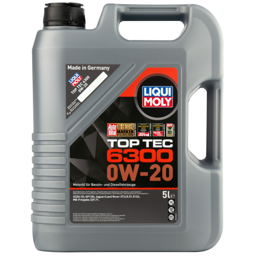 21217 LiquiMoly НС-синт. мот.масло Top Tec 6300 0W-20 SN C5 (5л) - 5 л