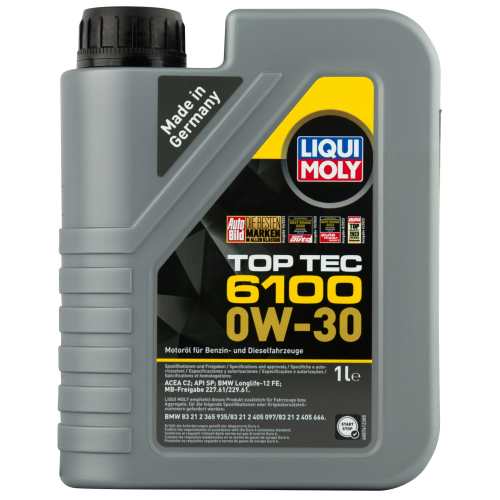 20777 LiquiMoly НС-синт. мот.масло Top Tec 6100 0W-30 SP C2 (1л) - 1 л