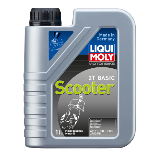 1619 LiquiMoly Мин. мот.масло д/скутеров Motorbike 2T Basic Scooter TC FB L-EGB (1л) - 1 л