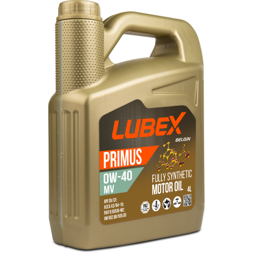 L034-1321-0404 LUBEX Синт-ое мот.масло PRIMUS MV 0W-40 CF/SN A3/B4 (4л) - 4 л L034-1321-0404 LUBEX Синт-ое мот.масло PRIMUS MV 0W-40 CF/SN A3/B4 (4л) - 4 л