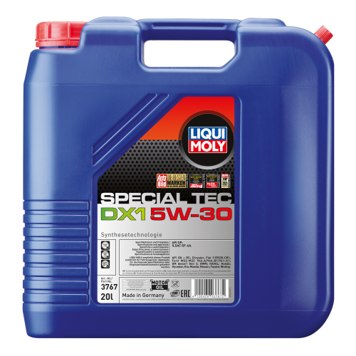 3767 LiquiMoly НС-синт. мот.масло Special Tec DX1 5W-30 SP GF-6A (20л) - 20 л