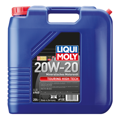 6965 LiquiMoly Мин. мот.масло Touring High Tech 20W-20 CF/CF-4/SJ E2 (20л) - 20 л